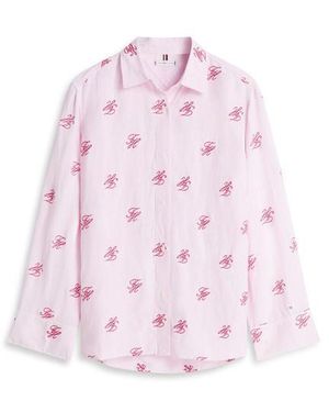 Tommy Hilfiger Long Sleeve Plain Shirt - Pink
