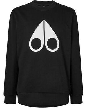 Moose Knuckles Moose Esntl Logo Swt Sn00 - Black