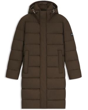BOSS Cenuto Water Repellent Long Puffer Jacket - Green