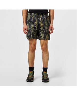 Maharishi Bamboo Swim Shorts. - Black