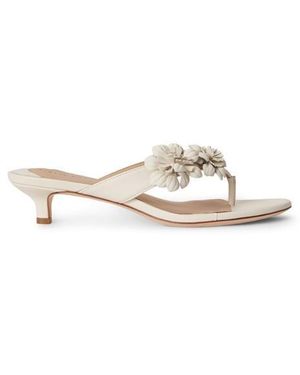 Ralph Lauren Heeled Mules - Natural