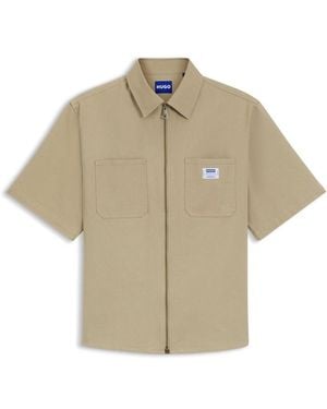 HUGO Overshirt - Natural