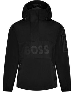 BOSS J_Stel Water Resistant Rain Anorak - Blue