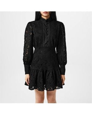 Bardot Remy Lace Mini Dress - Black
