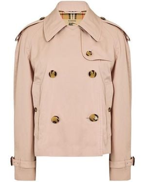 Burberry Burb Haltye Trench Coat - Natural