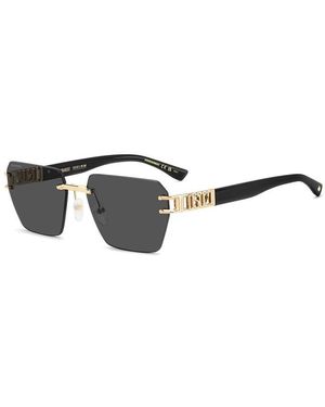 DSquared² Rectangle Uv Protection Sunglasses - Grey