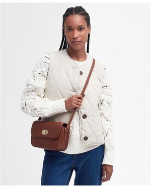 Barbour Isla Leather Cross Body Bag - Natural
