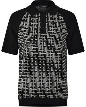 Balmain Mono Polo Sn63 - Black