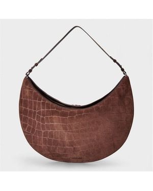 Jacquemus Jacquard Calisso Rond Hobo Bag - Brown