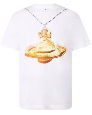 Vivienne Westwood Viv Orb Tee Sn63 - White