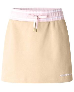 CASABLANCA Punto Cropped Cotton Relaxed-Fit Skirt - Natural