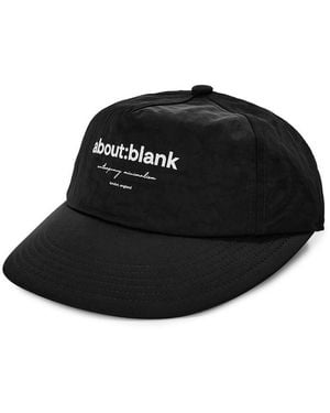 About Blank Box Structured Baseball Cap - Black