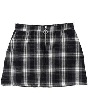 Off-White c/o Virgil Abloh Script Check Flannel Skirt - Black