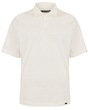 Massimo Osti Studio Mercerised Short Sleeve Polo Shirt - White