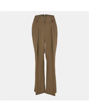Tom Ford High Rise Wide Leg Trousers - Green