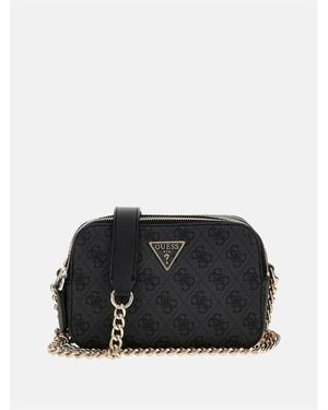 Guess Noelle Aop Camera Bag - Black