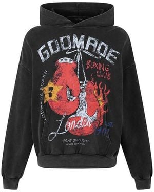 God Made Gm Boxing Club Hoodie - Grey