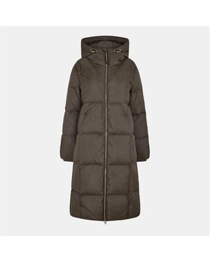 Varley Katya Long Down Puffer - Brown