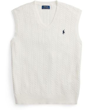 Ralph Lauren Sleeveless Knitwear - White