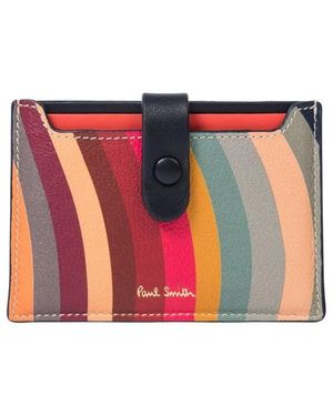 Paul Smith Swirl Zip Around Purse - Pink