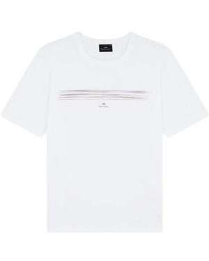 Paul Smith Pinstripe T-Shirt - White