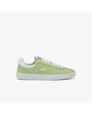 Lacoste Baseshot Suede Trainers - Green