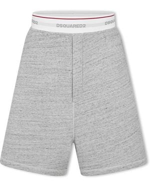 DSquared² Fleece Jogger Shorts - Grey