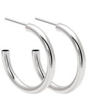 ASTRID AND MIYU Essential Large Hoops - Metallic