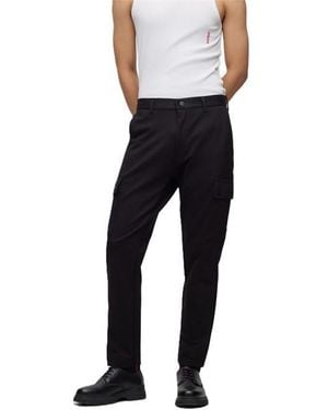 HUGO Glian234J 10238761 01 Slim Fit Trousers - Black