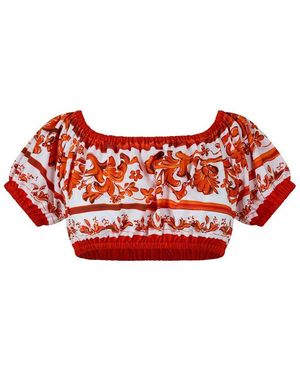 Dolce & Gabbana Dg Off The Shd Top Ld63 - Red