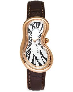 Exaequo Melting Quartz Analogue Watch - Metallic
