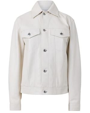Bottega Veneta Leather Jacket - Grey