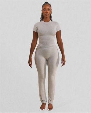 Mars the Label Sculpt Short Sleeve Top - Grey
