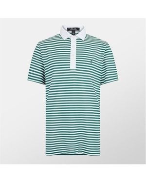 Polo Ralph Lauren Thin Stripe Short-Sleeve Performance Polo Shirt - Blue