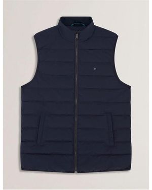 Ted Baker Lightweight Quilted Gilet - Blue