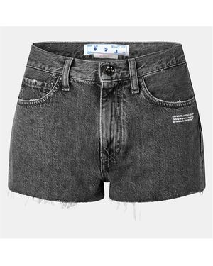 Off-White c/o Virgil Abloh Denim Shorts - Grey