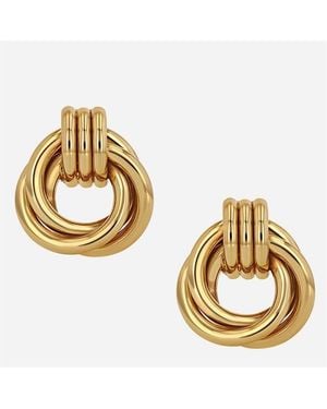 Anine Bing Anine Knot Earrings - Metallic