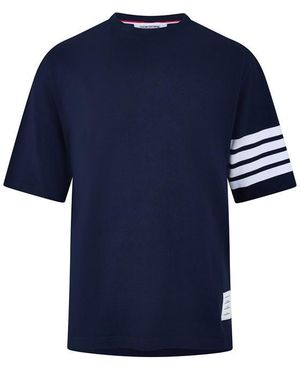 Thom Browne Tb Jsy 4Bar Tee Sn63 - Blue