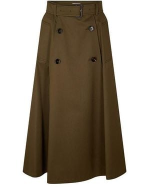Burberry Brenda Midi Skirt - Green