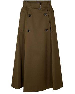 Burberry Brenda Midi Skirt - Green