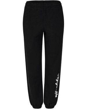 Off-White c/o Virgil Abloh Painter Logo Cotton Mid Rise Joggers - Black
