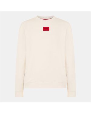 HUGO Diragol Crew-Neck Sweatshirt - White