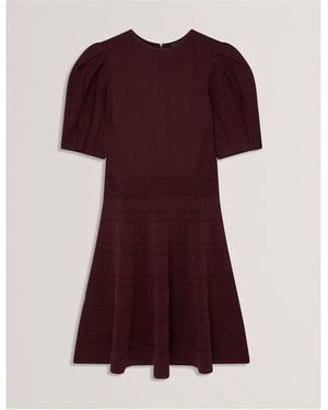 Ted Baker Knitted Jumper Dress - Red