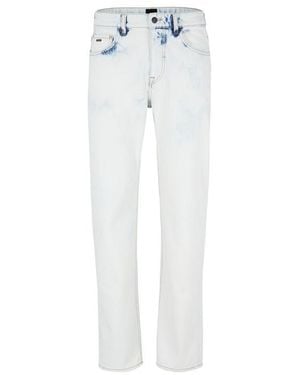 BOSS Anderson Bc Straight Leg Jeans - White