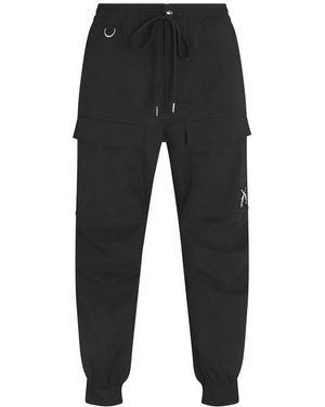 Roarguns Bib Cargo Trousers - Black