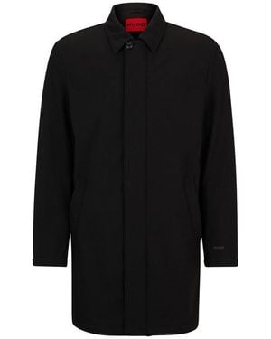 HUGO Water Repellent Car Coat - Black