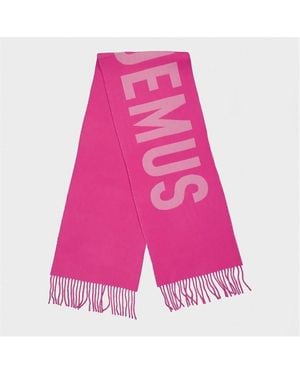 Jacquemus Jacquard Wool L'Écharpe Scarf - Pink
