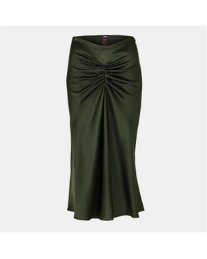 Victoria Beckham Tailored Midi Skirt - Green