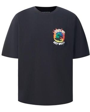 PRETTY BOY UGLY WORLD The Cotton Crew Neck Oversized Fit T-Shirt - Blue