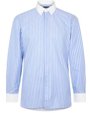 Tom Ford Tf Wide Stripe Long Sleeve Shirt - Blue